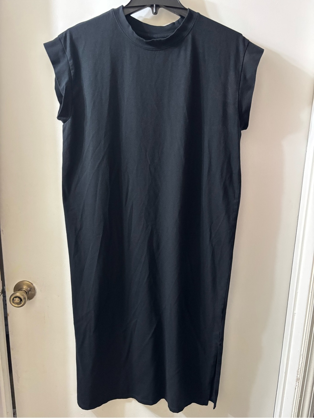 a new day Black Sleeveless Maxi Dress - Minimal Crew Neck